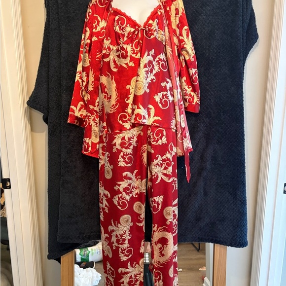 Escalier Other - Vintage Escalier Red Asian PJ Set
